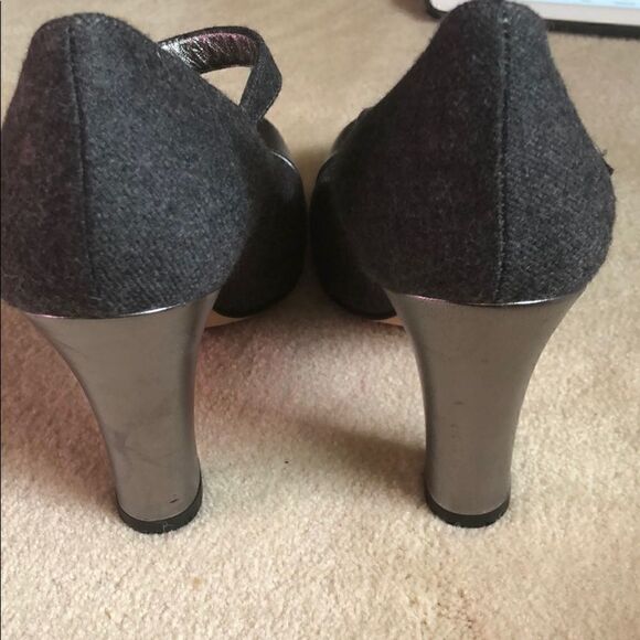 Like New Kate Spade Wool Round Toe Heels 8.5 - Picture 6 of 8